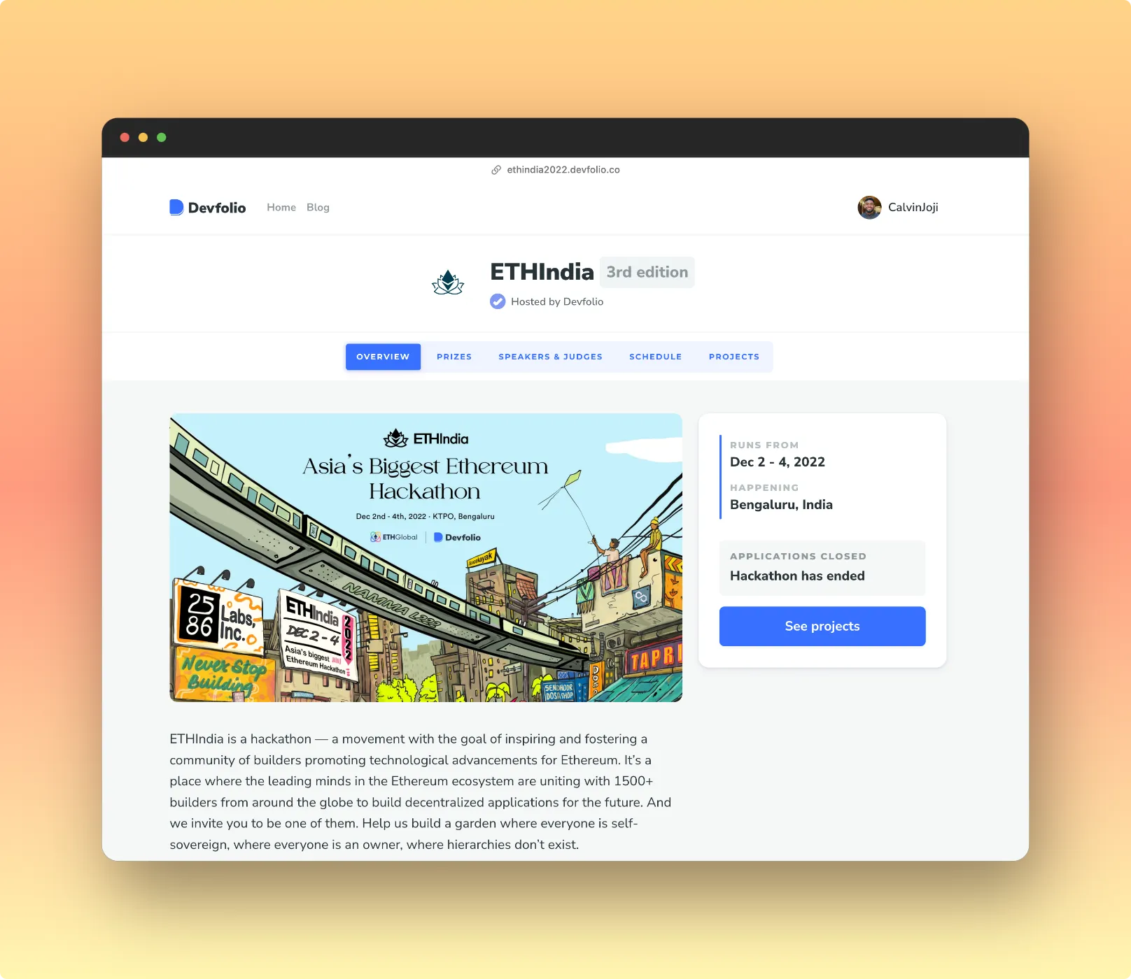 Microsite view